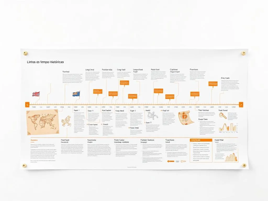 Linha do Tempo + Mapas Históricos para Imprimir